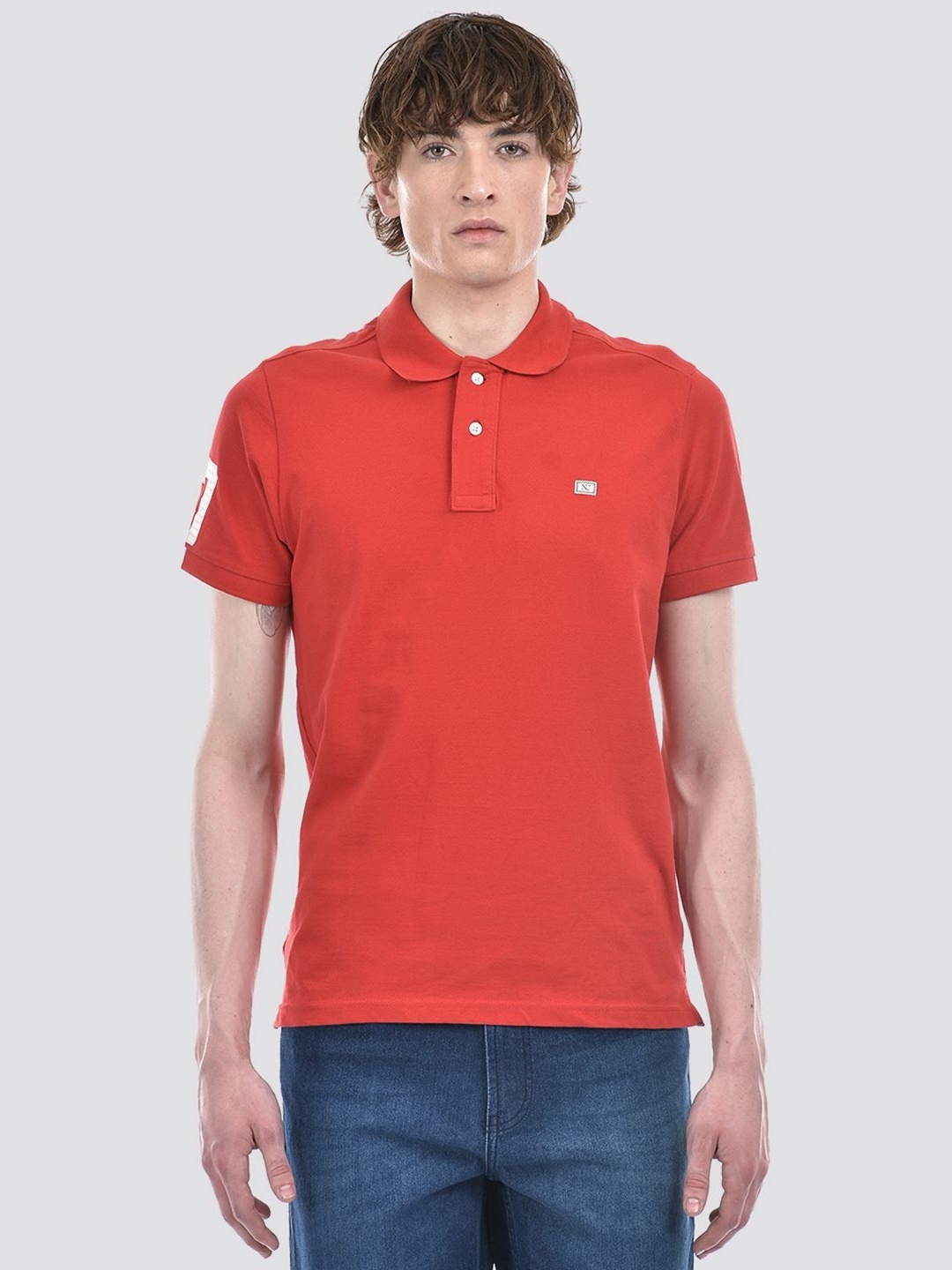 

Numero Uno Men Solid Polo Collar T-shirt, Red