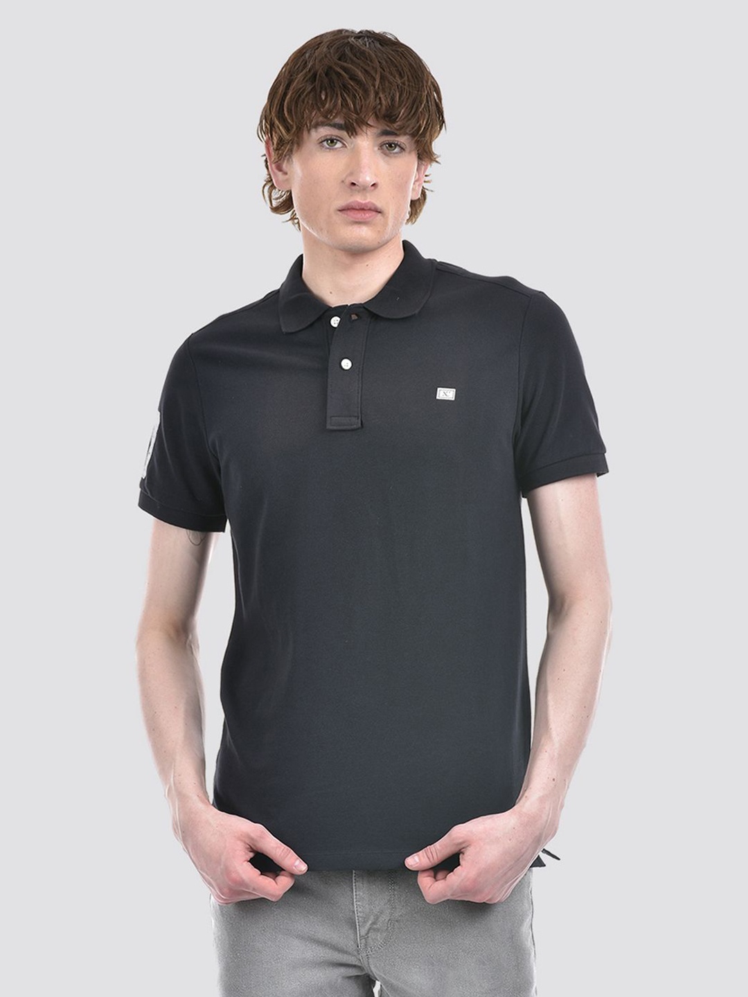 

Numero Uno Men Solid Polo Collar T-shirt, Navy blue
