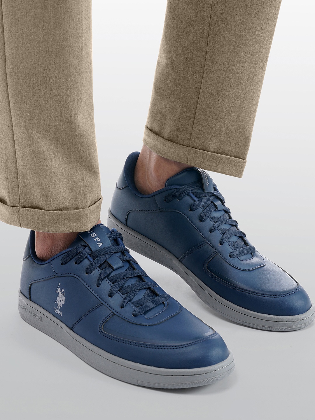

U.S. Polo Assn. Men Reiner Retro Court Sneakers, Navy blue