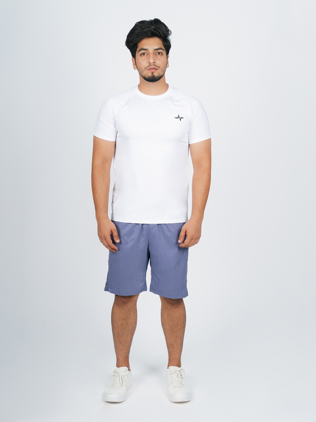 

Domyos By Decathlon Men Regular Fit Mid Rise Sports Shorts, Blue