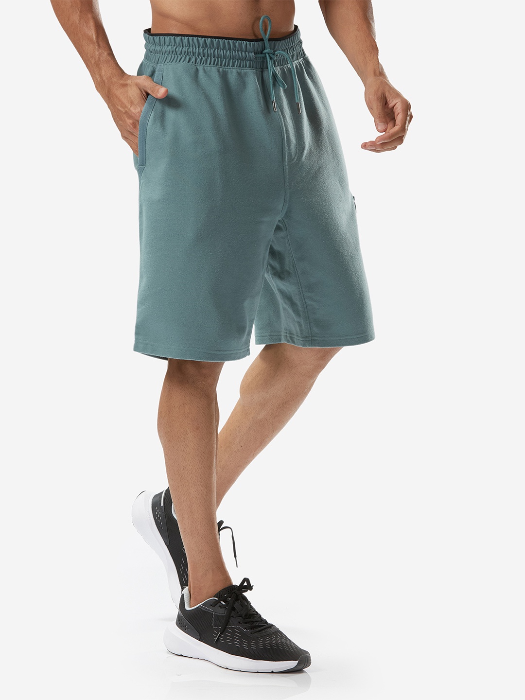

Domyos By Decathlon Men Low Rise Sports Shorts, Blue