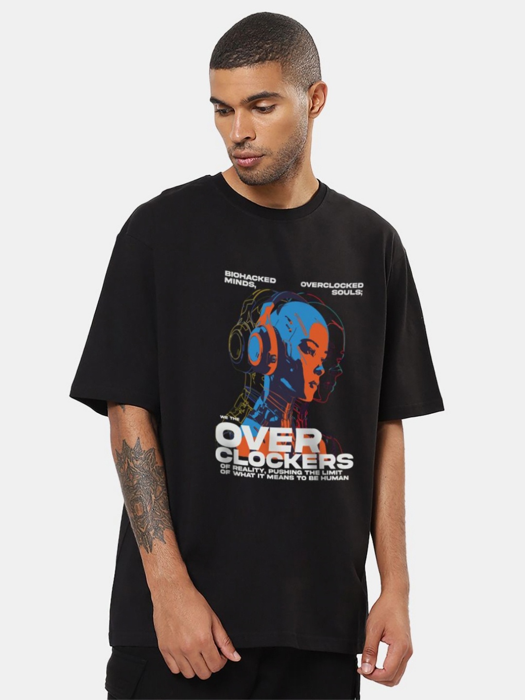 

Mad Over Print Men Printed T-shirt, Black