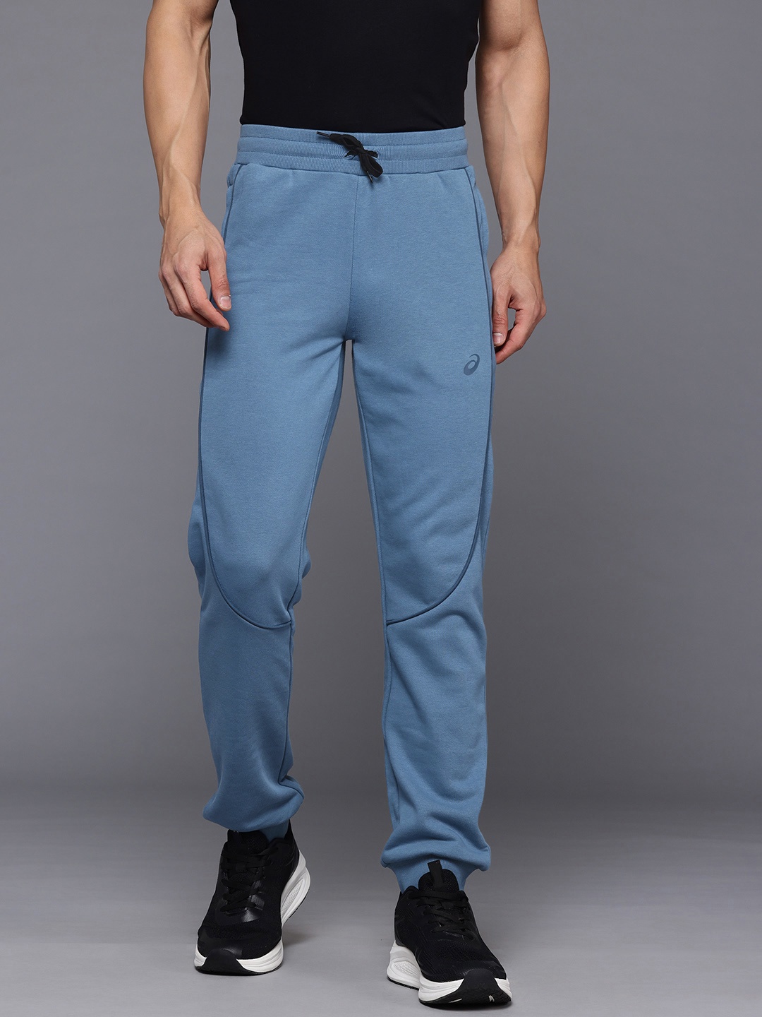 

ASICS Men Solid Training Joggers, Blue