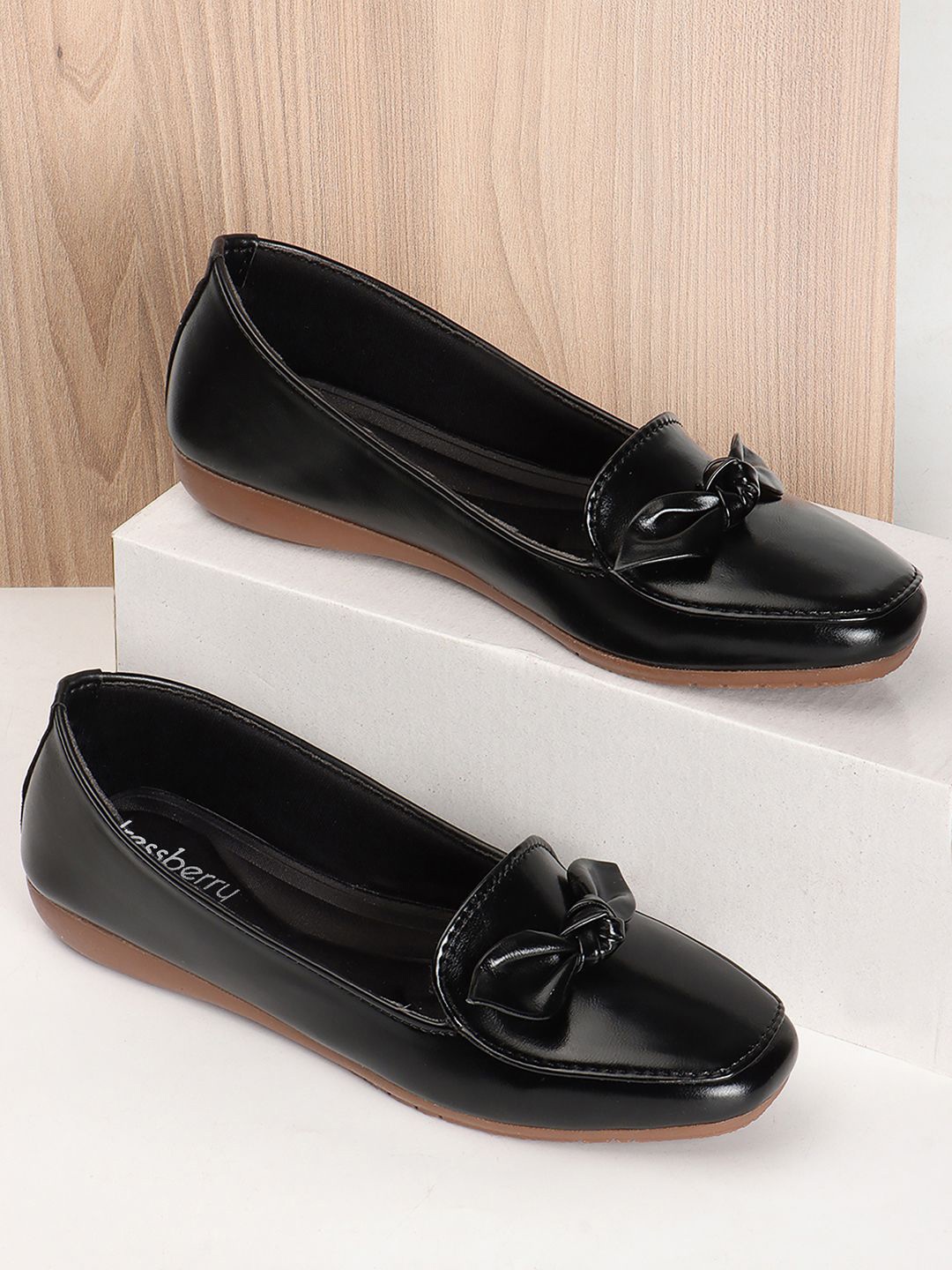 

DressBerry Women Ballerinas with Bows, Black