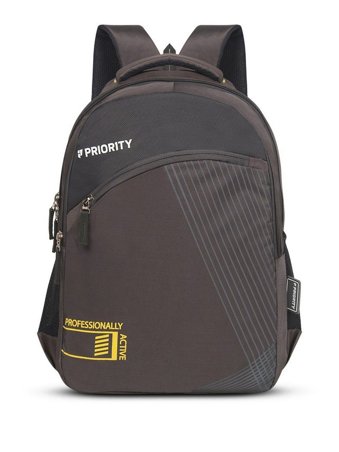 

Priority Unisex Solid Backpack, Grey