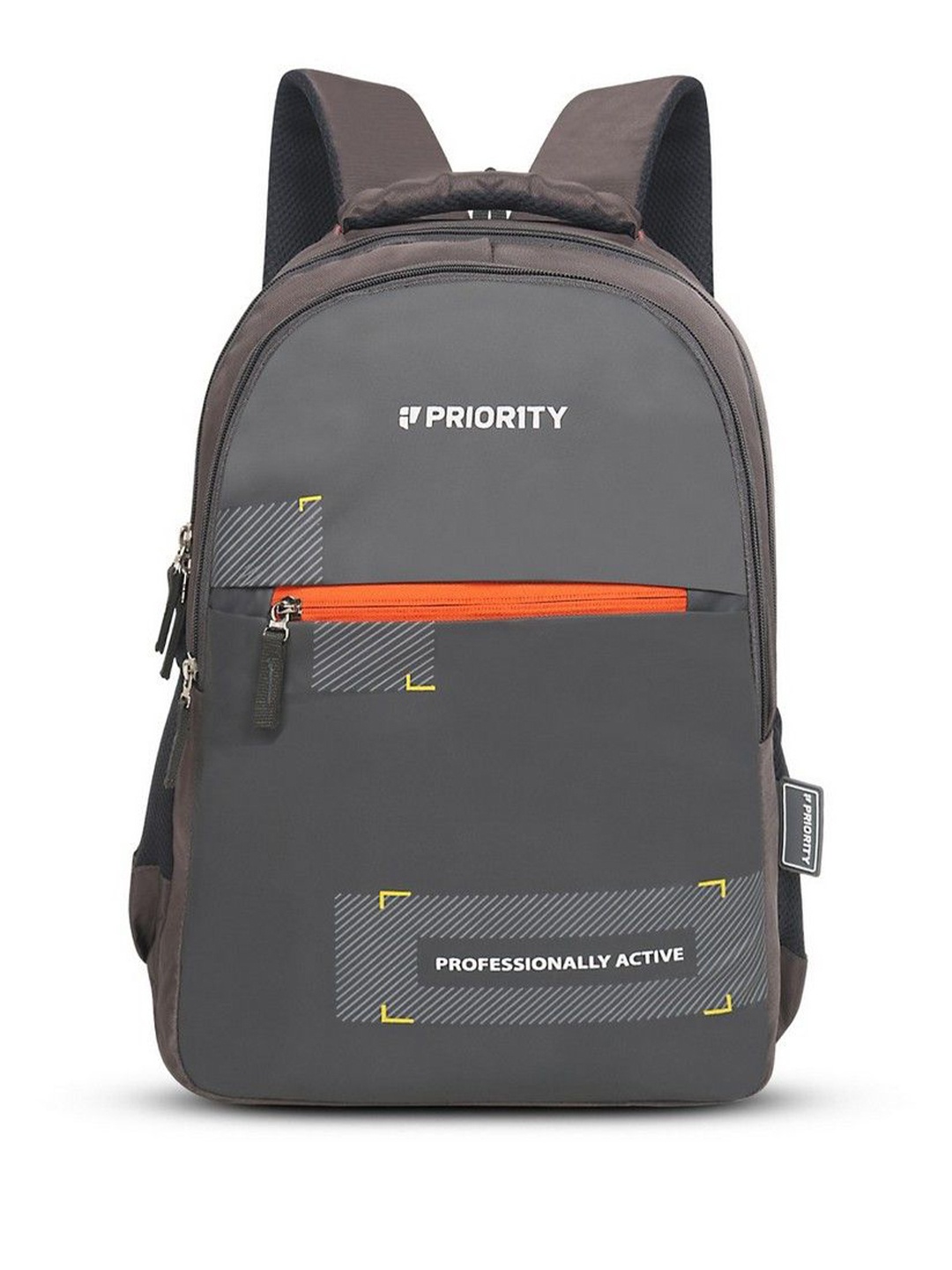 

Priority Unisex Padded Laptop Backpack, Grey