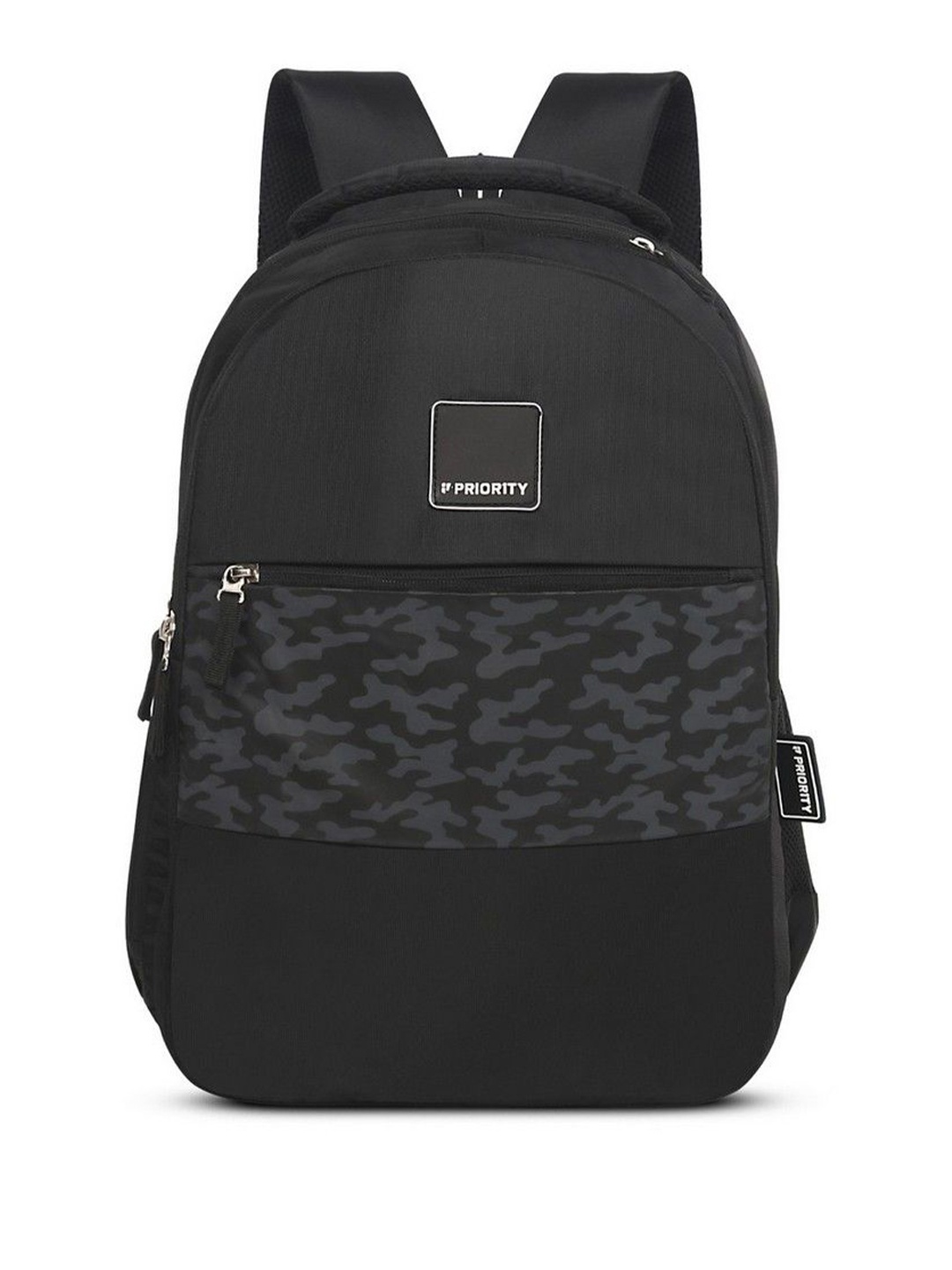 

Priority Unisex Camouflage Printed Padded Laptop Backpack, Black