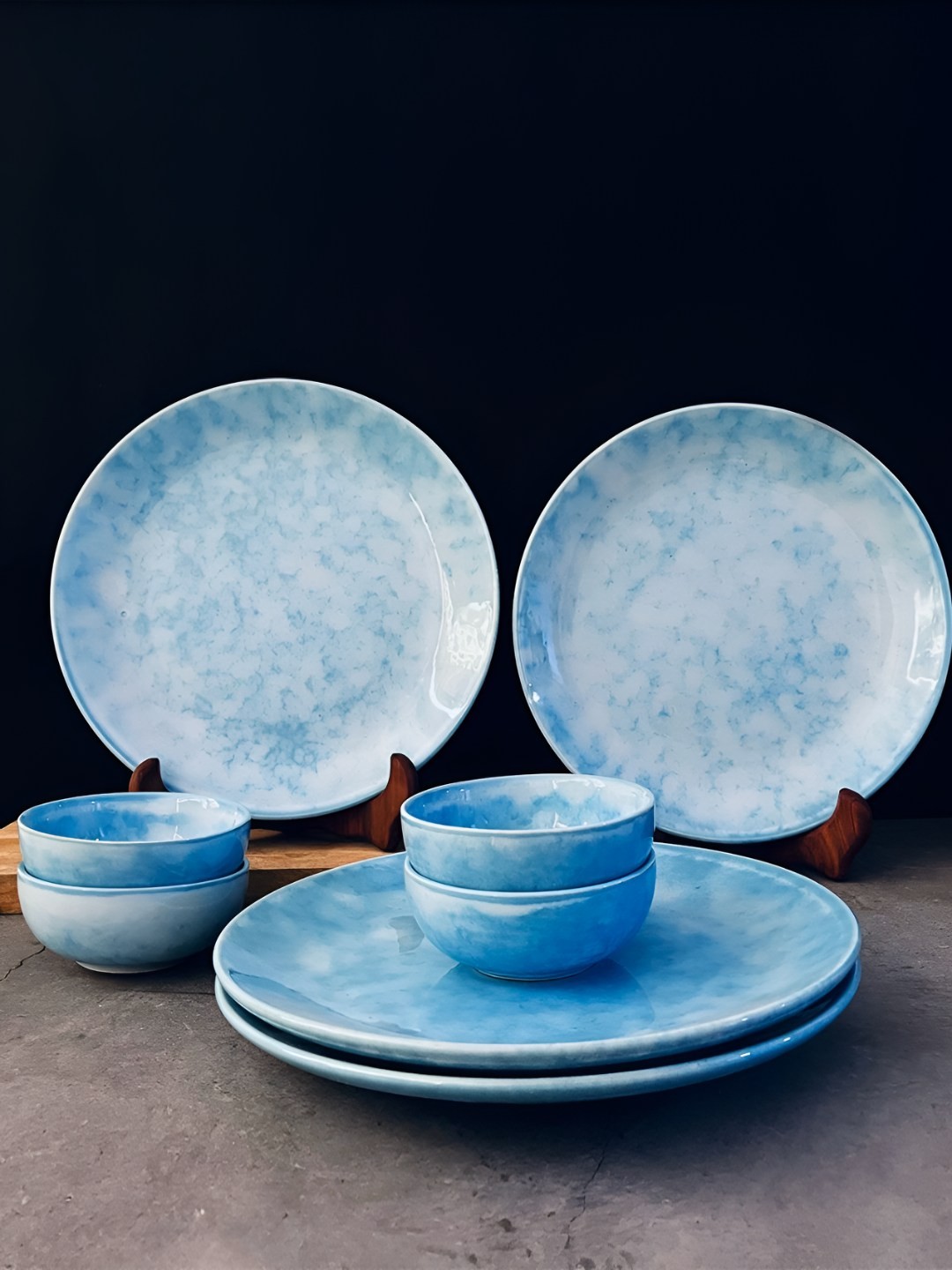 

The Artisan Emporium Blue & White 8 Pieces Printed Ceramic Dinner Set