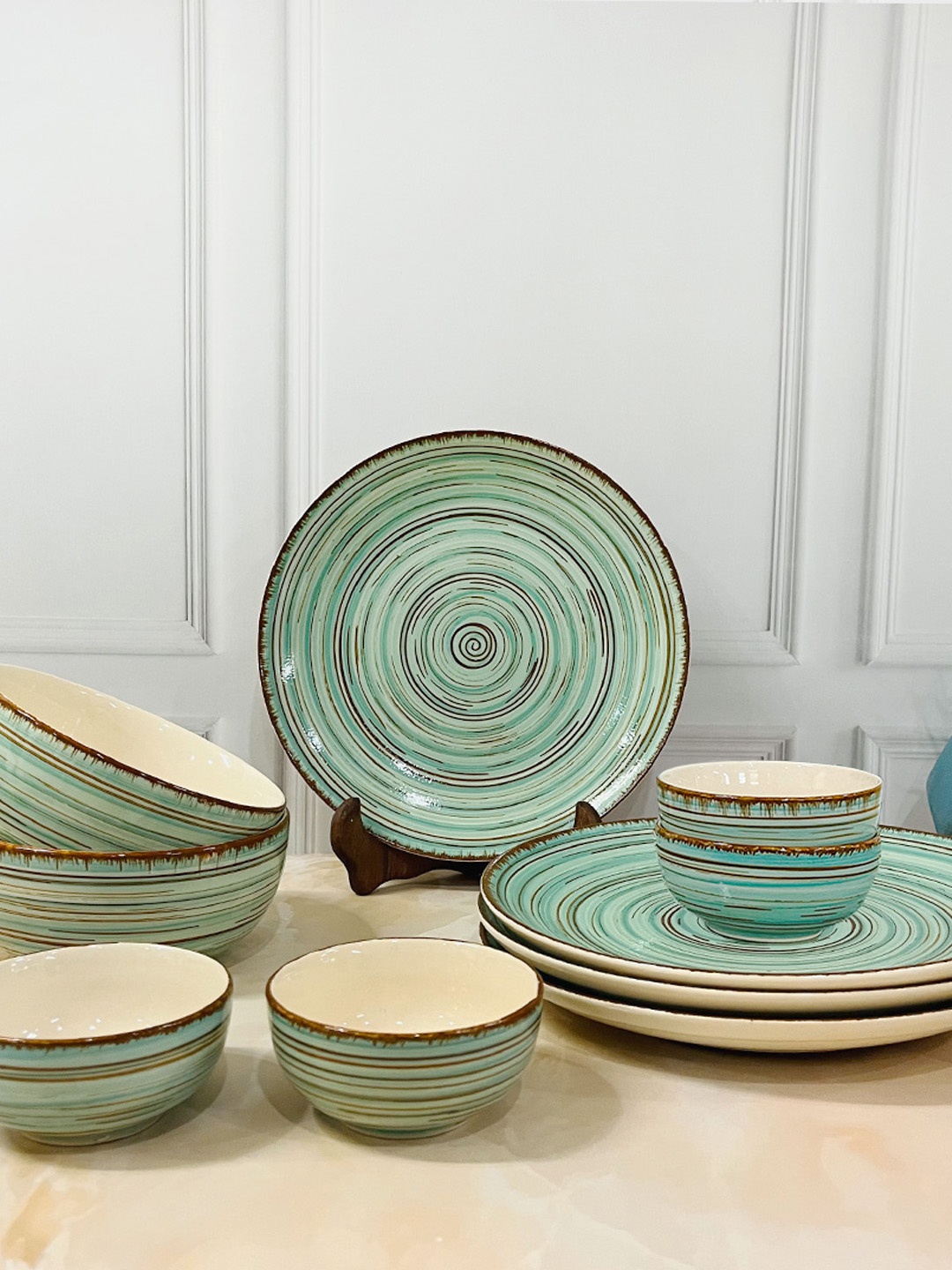 

The Artisan Emporium Turquoise Blue 10 Pieces Ceramic Dinner Set