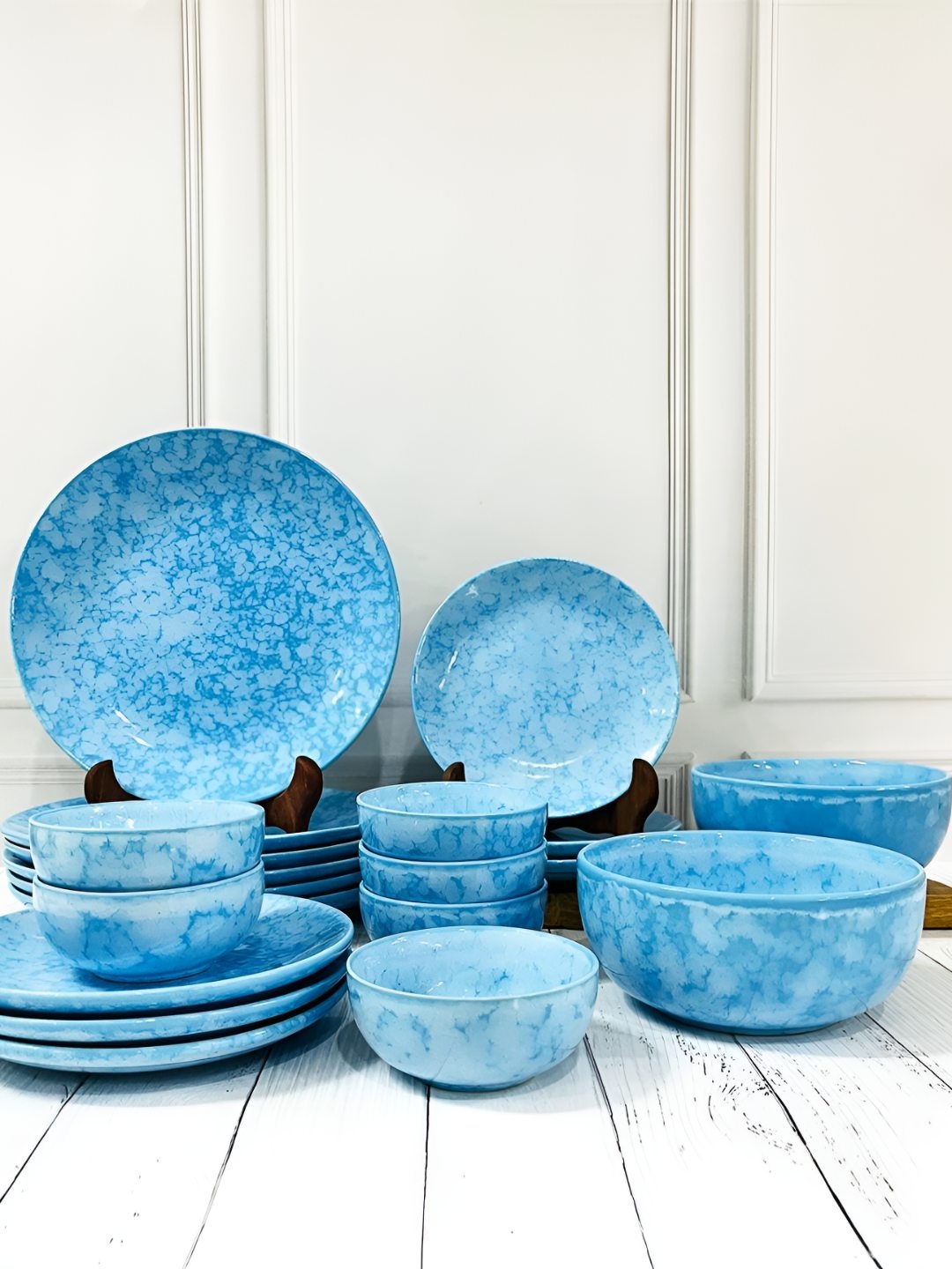 

The Artisan Emporium Blue 20 Pieces Ceramic Dinner Plate