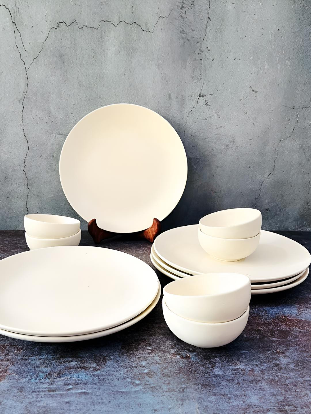 

The Artisan Emporium White 12 Pieces Ceramic Dinner Set