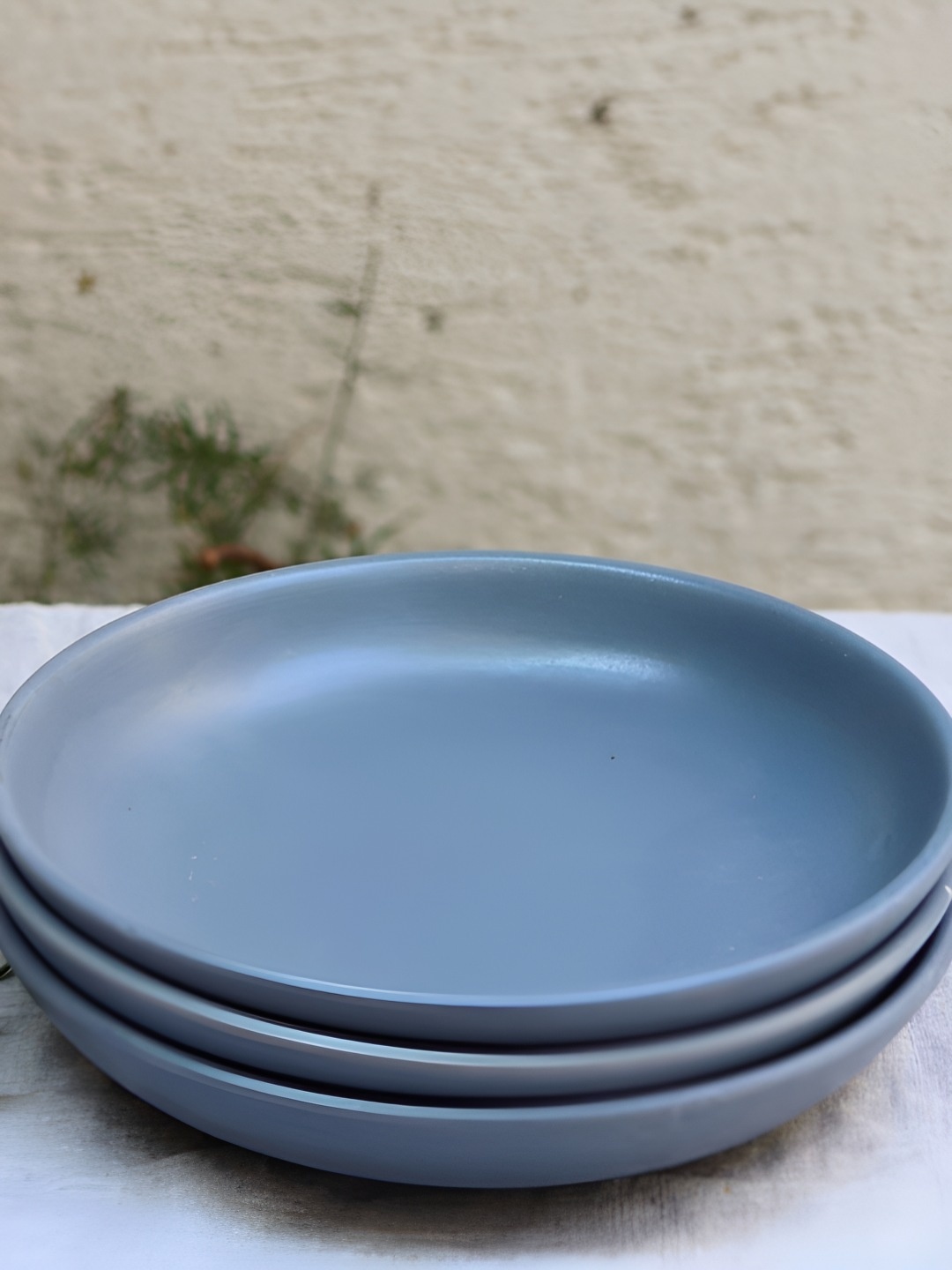 

WEAVING HOMES The Neutrals Grey 3 Pieces Ceramic Plates