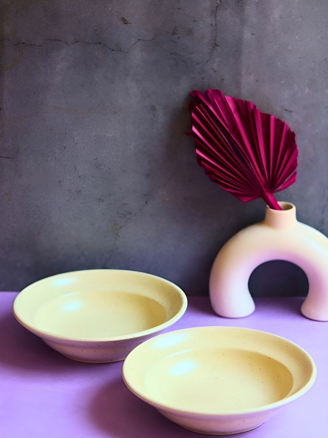 

WEAVING HOMES White 2 Pieces Ceramic Pasta Plate