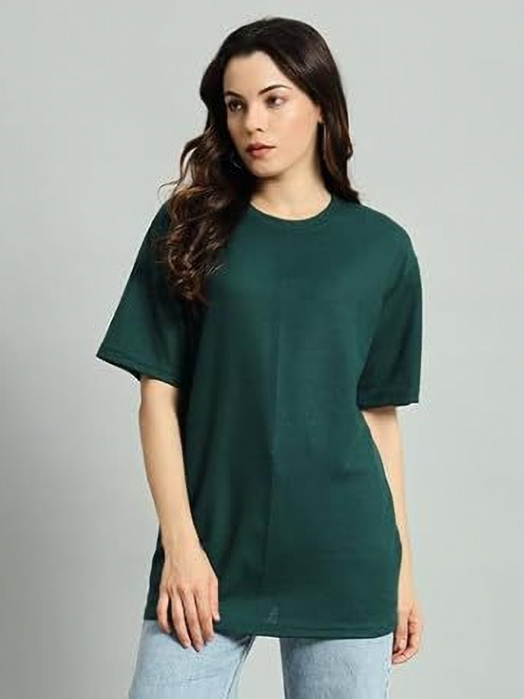 

R Cube Women Sports Checked Henley Neck Pockets T-shirt, Green