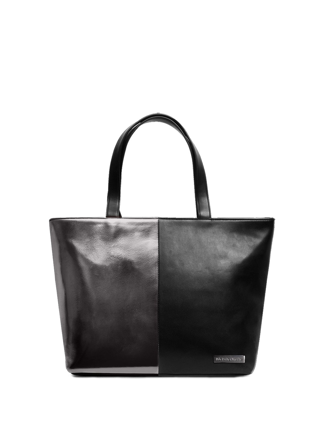 

DailyObjects PU Structured Tote Bag, Black