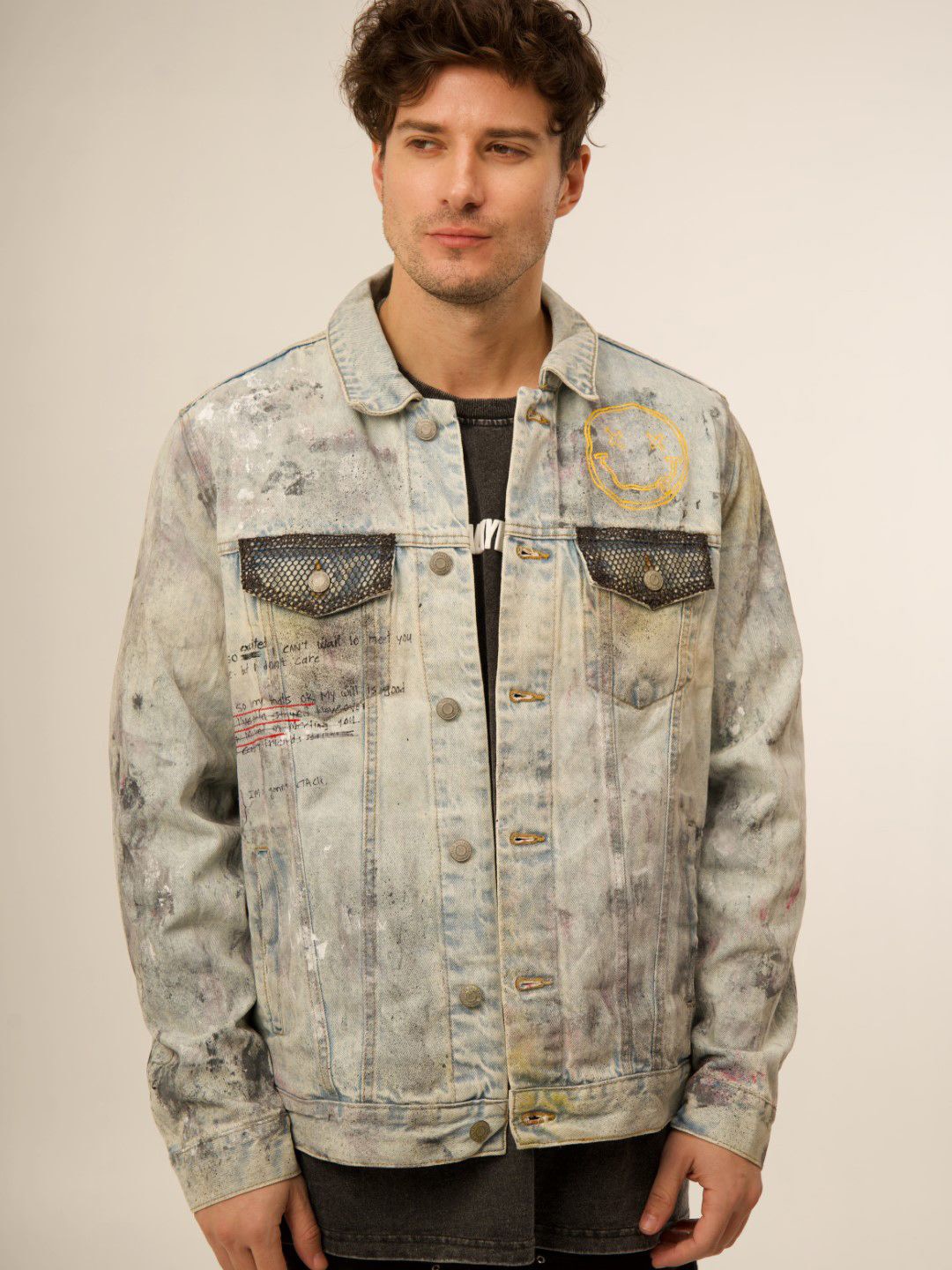 

VALKYRE Unisex Cotton Varsity Jacket, Off white