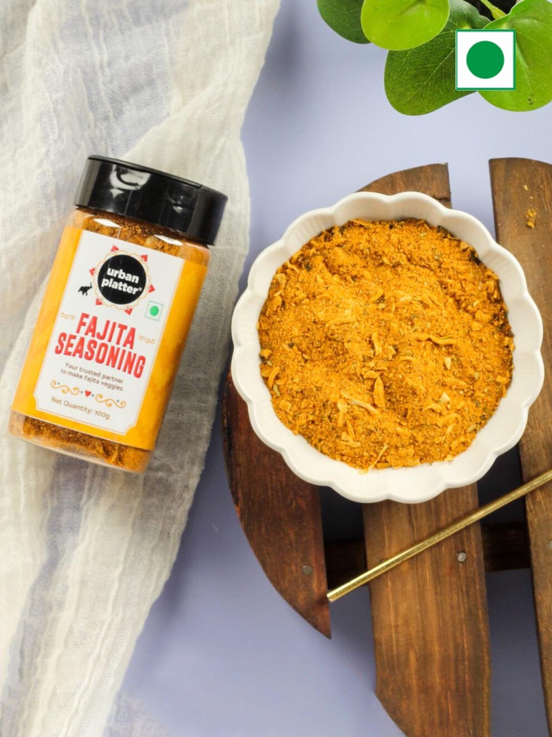 

URBAN PLATTER Mexican Fajita Seasoning-100g, Orange