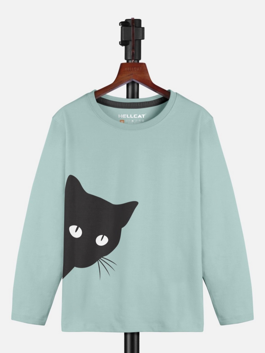 

HELLCAT Girls Graphic Printed Round Neck T-shirt, Teal