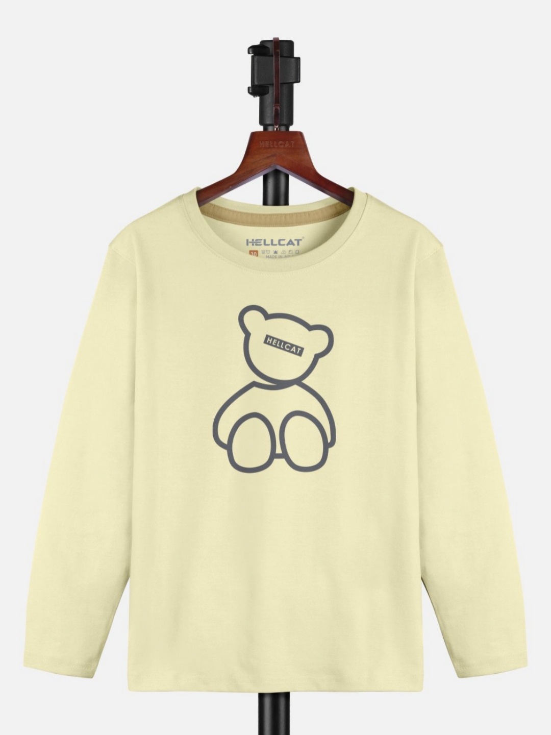 

HELLCAT Girls Graphic Printed Round Neck T-shirt, Yellow