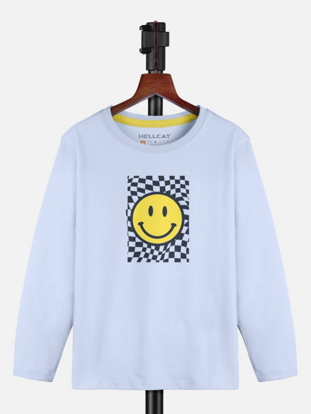 

HELLCAT Girls Graphic Printed Round Neck T-shirt, Blue