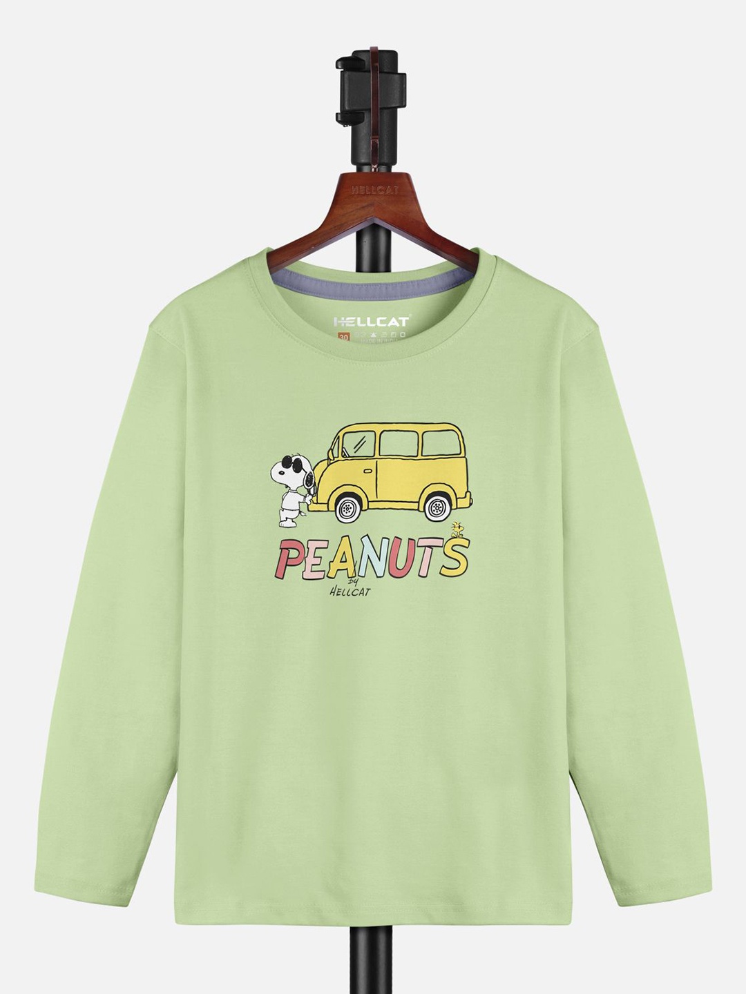 

HELLCAT Girls Graphic Printed Round Neck T-shirt, Green