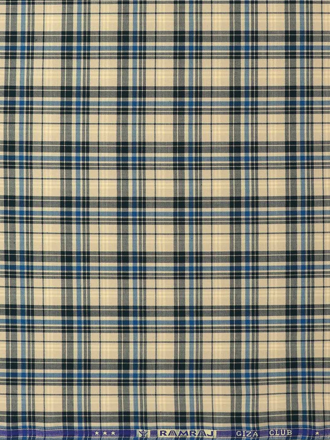 

Ramraj Men Checked Cotton Shirt Clothing Fabric, Yellow