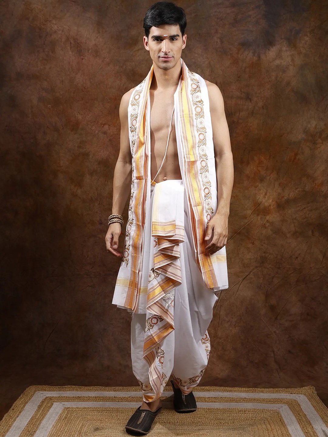 

Exotic India Men Dhotis, White