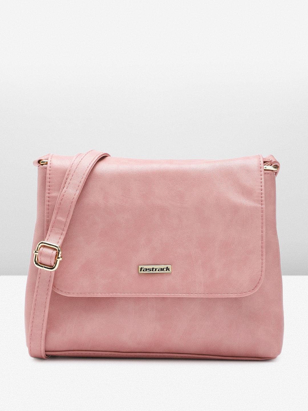 

Fastrack Women Solid Sling Bag, Pink