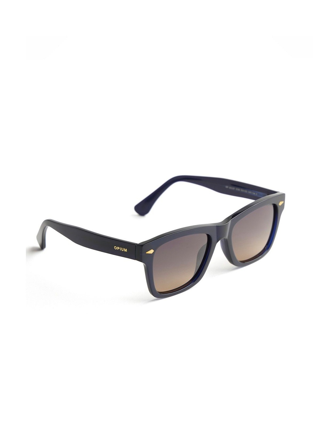 

OPIUM Unisex Wayfarer Sunglasses with UV Protected Lens, Brown