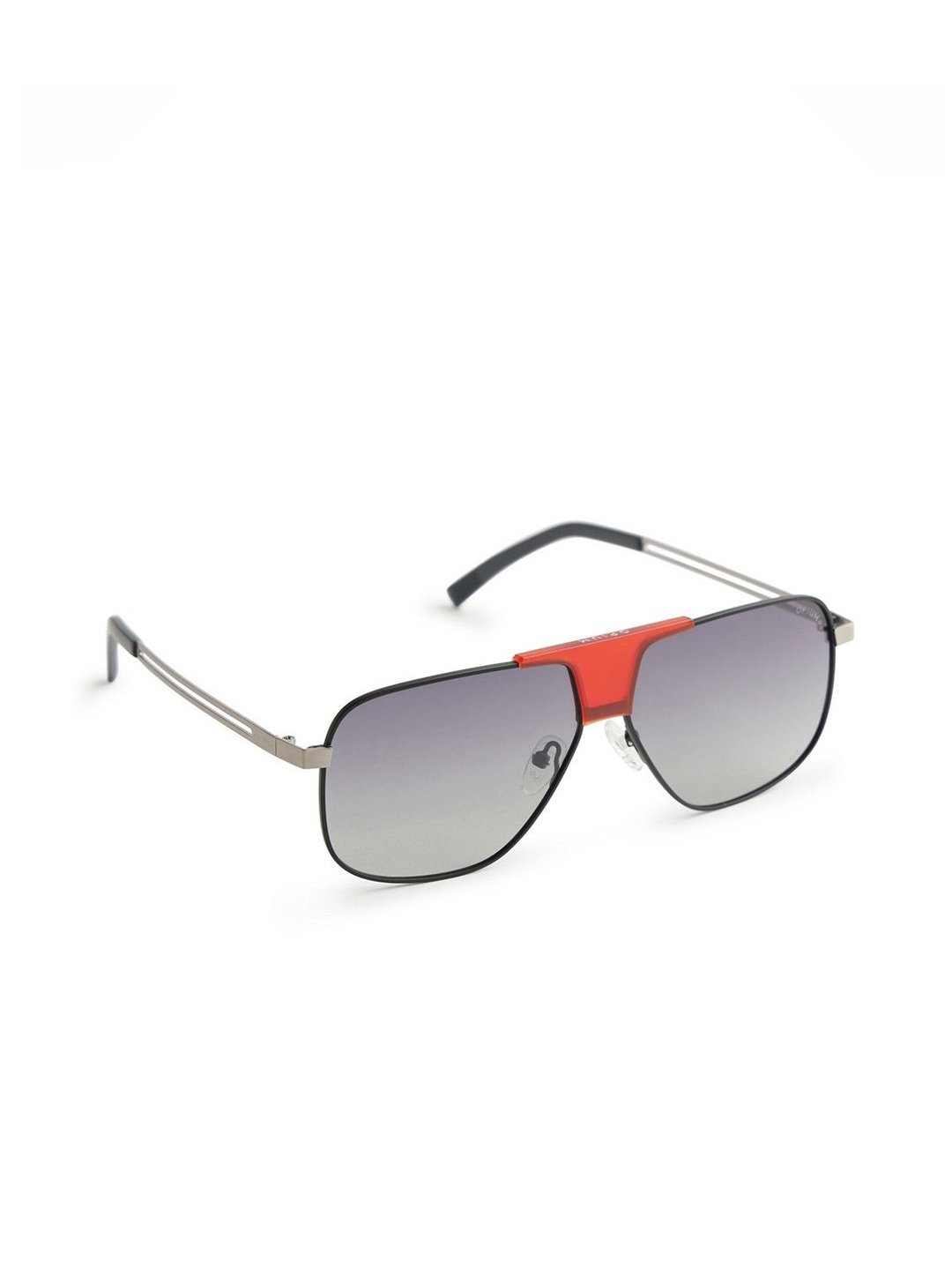 

OPIUM Men Square Sunglasses with Polarised and UV Protected Lens, Grey