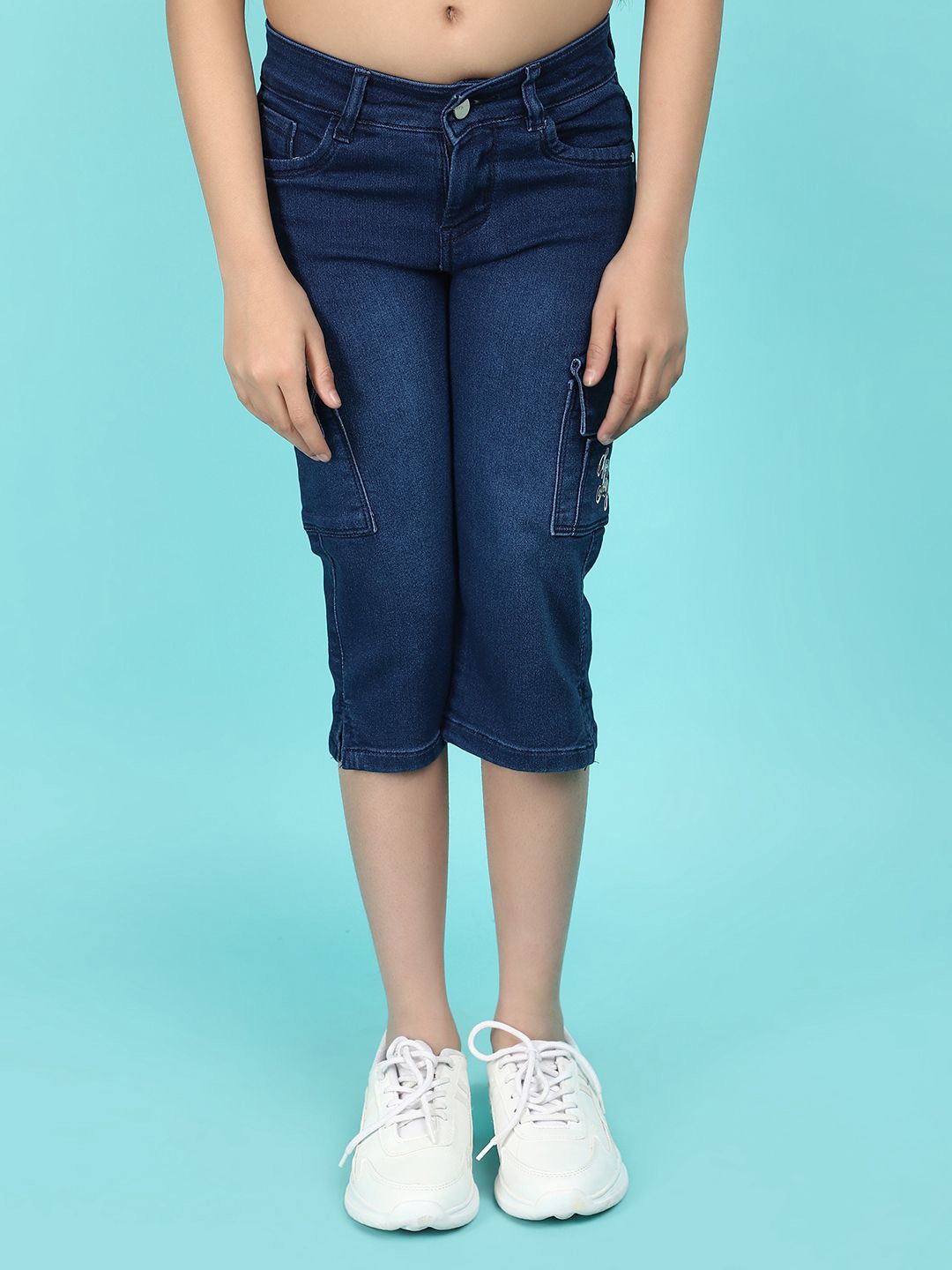 

V-Mart Girls Capris, Navy blue