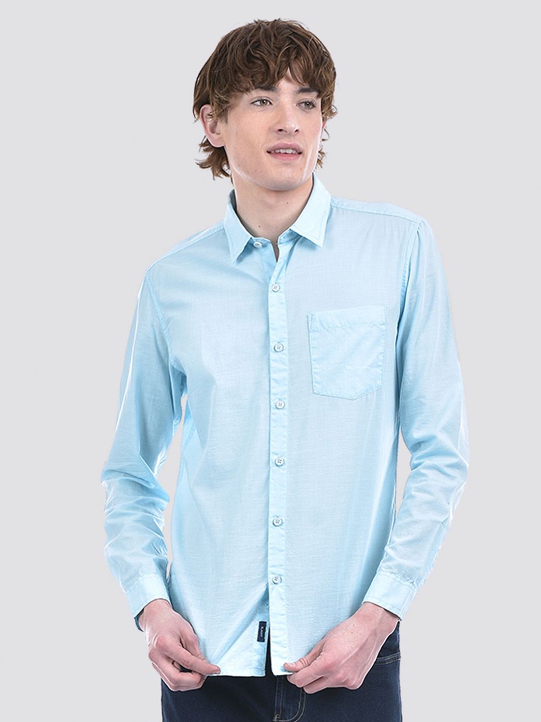 

Numero Uno Men Solid Slim Fit Shirt, Blue