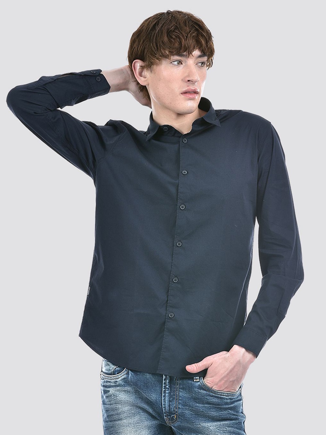 

Numero Uno Men Solid Slim Fit Shirt, Black