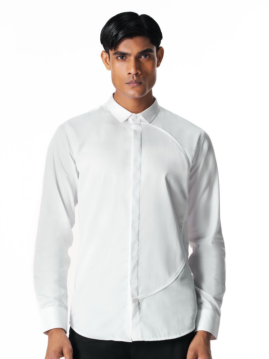 

28 MOONS Men Relaxed Casual Shirt, White