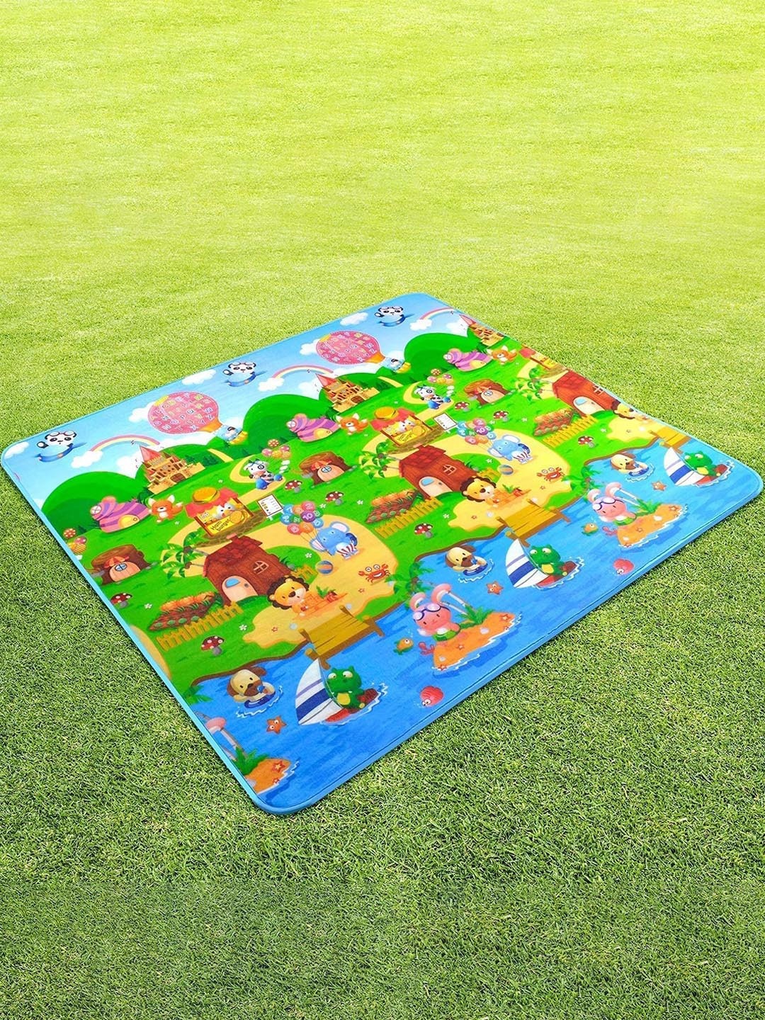 

PLANET of Toys Infants Waterproof Playing Floor Mat, Green