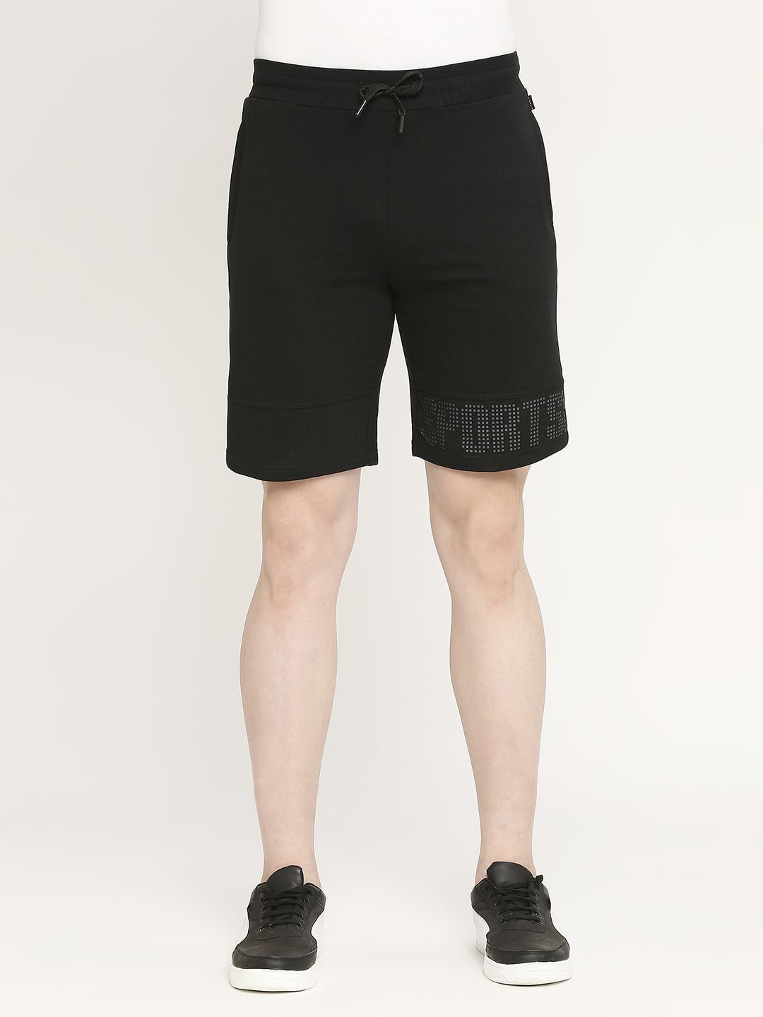 

Rivolta Men Cotton Shorts, Black