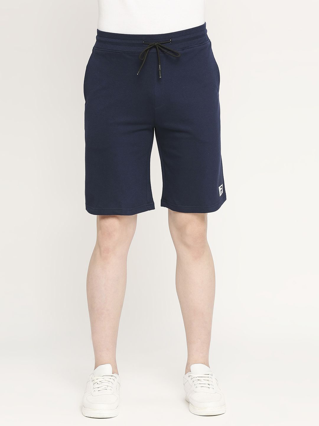 

Rivolta Men Cotton Shorts, Navy blue