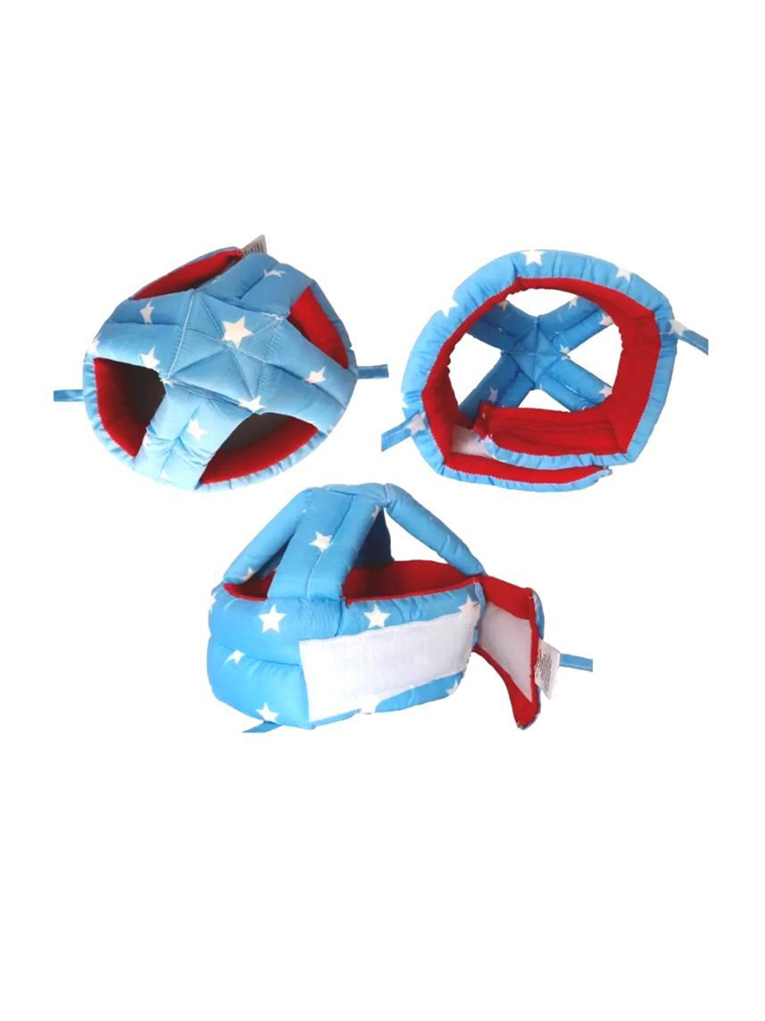

NeonateCare Kids Star Printed Cushioned Adjustable Safety Helmet, Blue