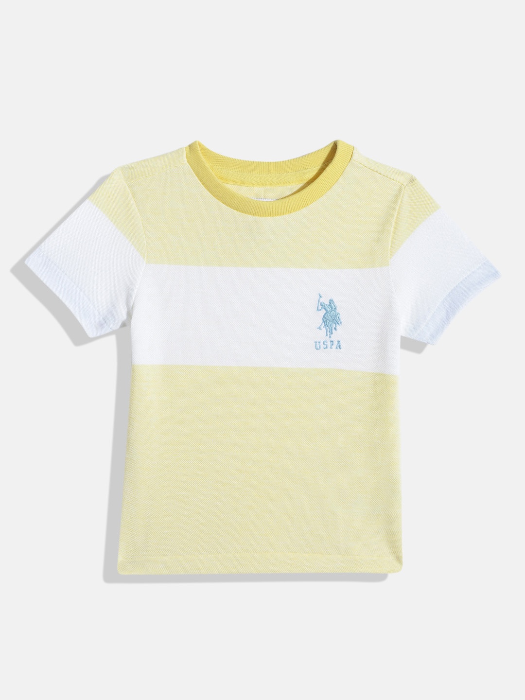 

U.S. Polo Assn. Kids Boys Pure Cotton T-shirt, Yellow