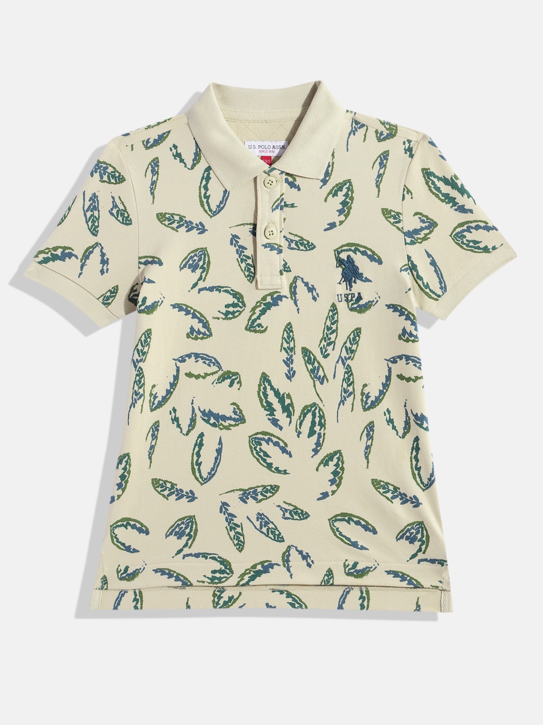 

U.S. Polo Assn. Kids Boys Printed Polo Collar T-shirt, Multi