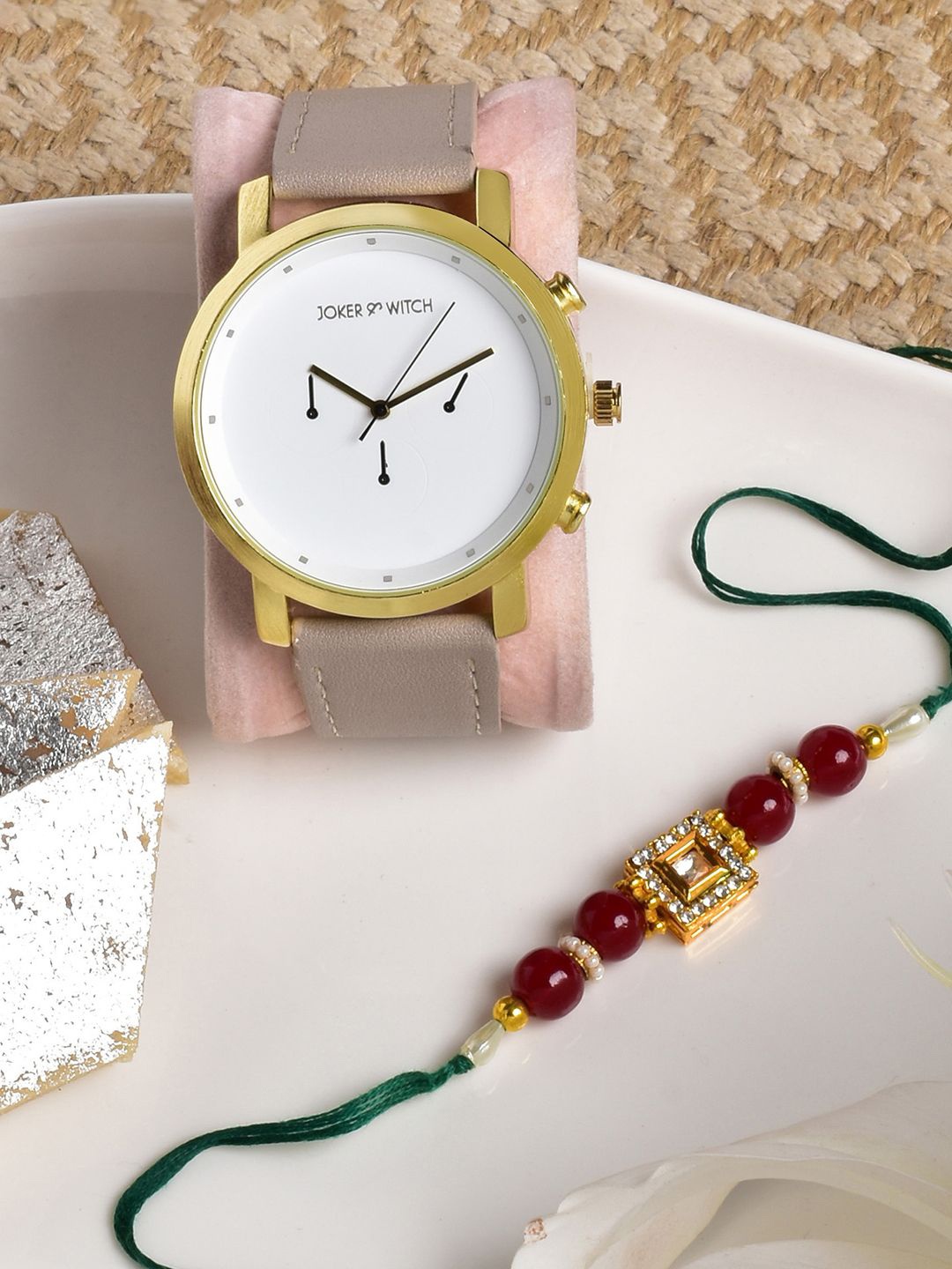 

JOKER & WITCH Rakhi With Watch Gift Set, Grey