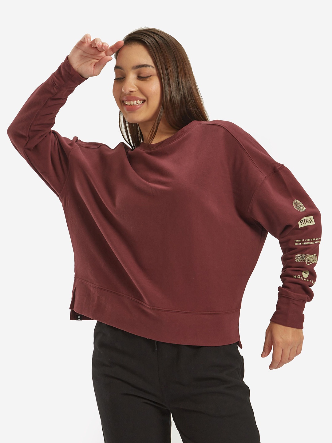 

Domyos By Decathlon Women Sweaters, Burgundy