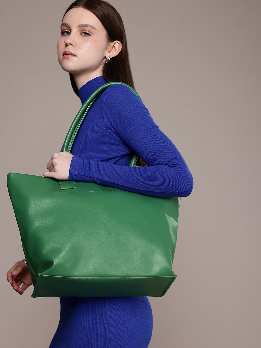 

French Connection Oversized Shoulder Bag, Green
