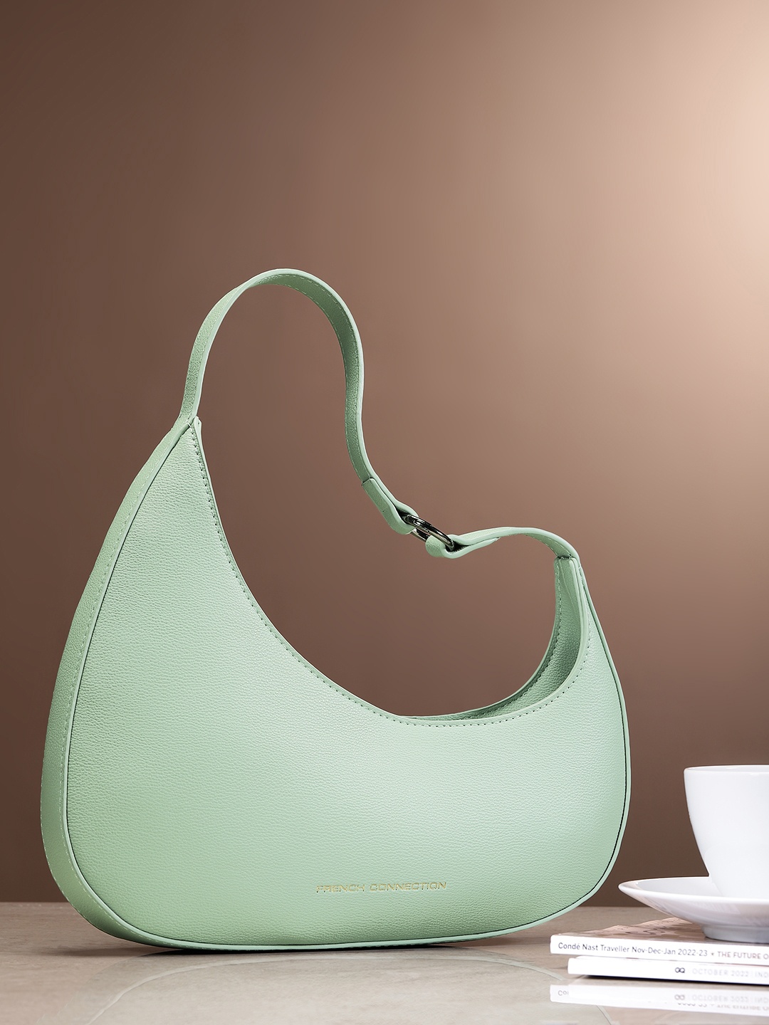 

French Connection Baguette Mini Hobo Bag, Green