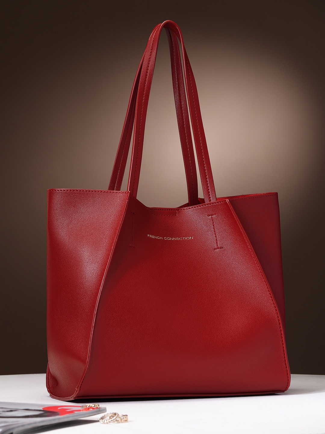 

French Connection Cherry Red Shoulder Bag