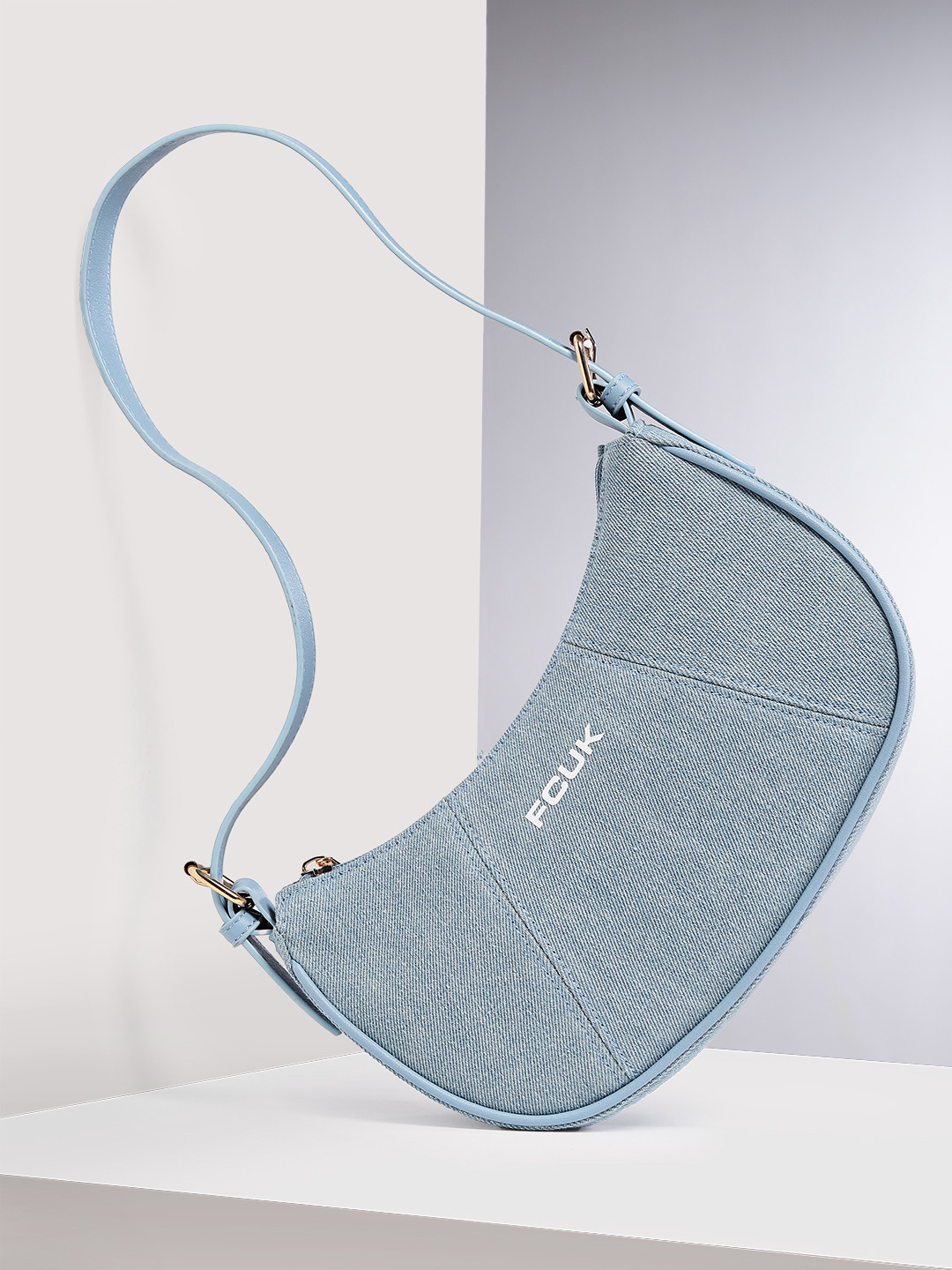 

French Connection Structured Hobo Bag, Blue