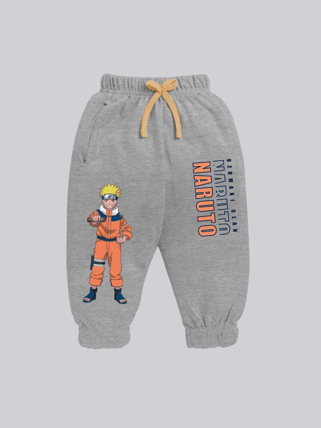 

YK X Minute Mirth Infant Boys Graphic Printed Pure Cotton Joggers, Grey