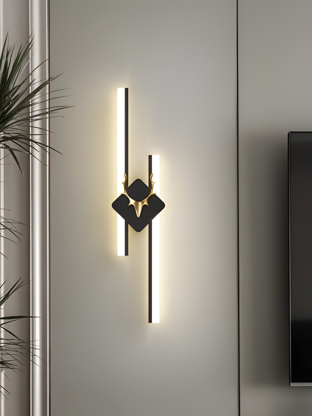 

Whiteray Black & White Acrylic Traditional Square Shaped Wall Lamp