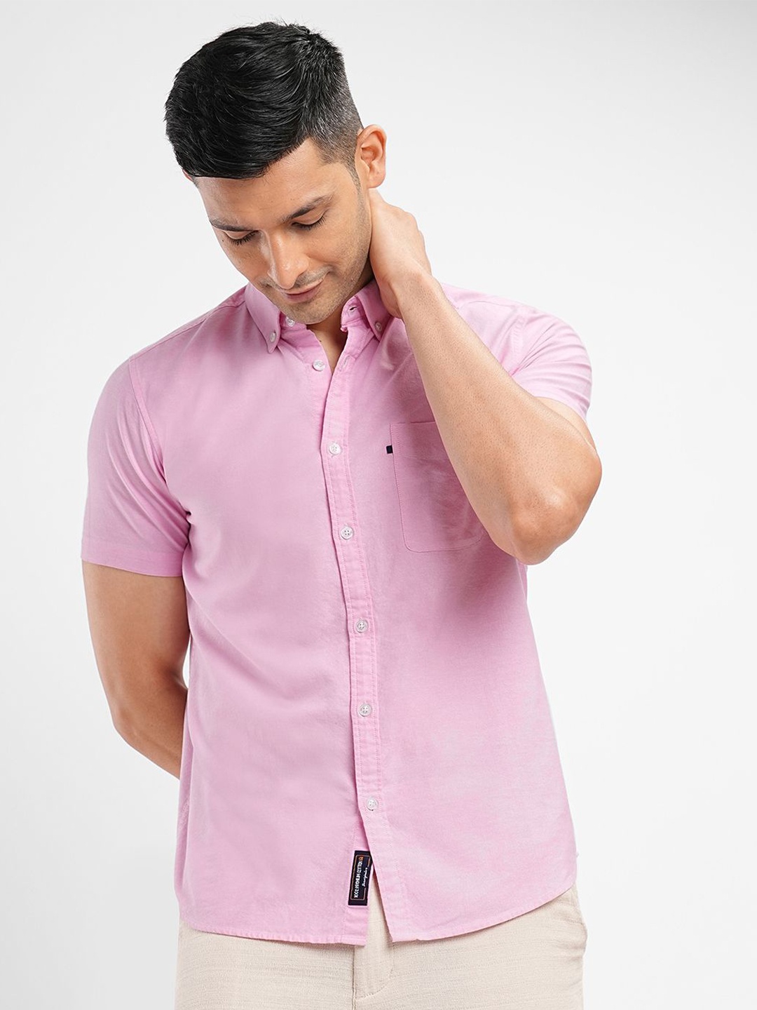 

Bombay High Men Standard Slim Fit Opaque Casual Shirt, Pink