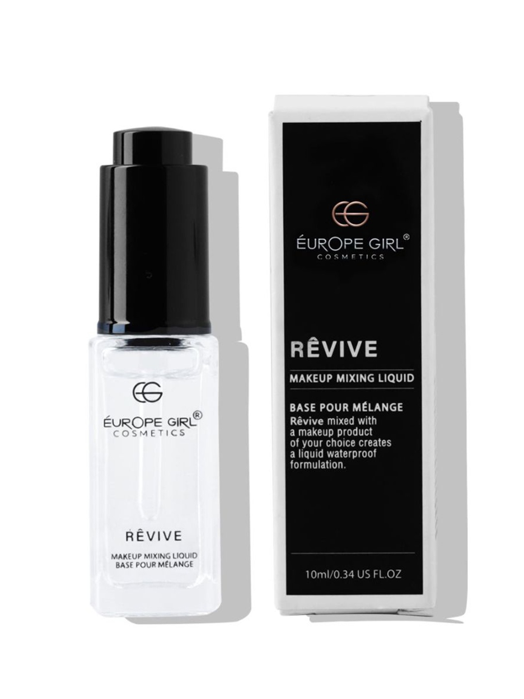 

EUROPE GIRL Revive Waterproof Makeup Mixing Liquid - 10 ml, Black